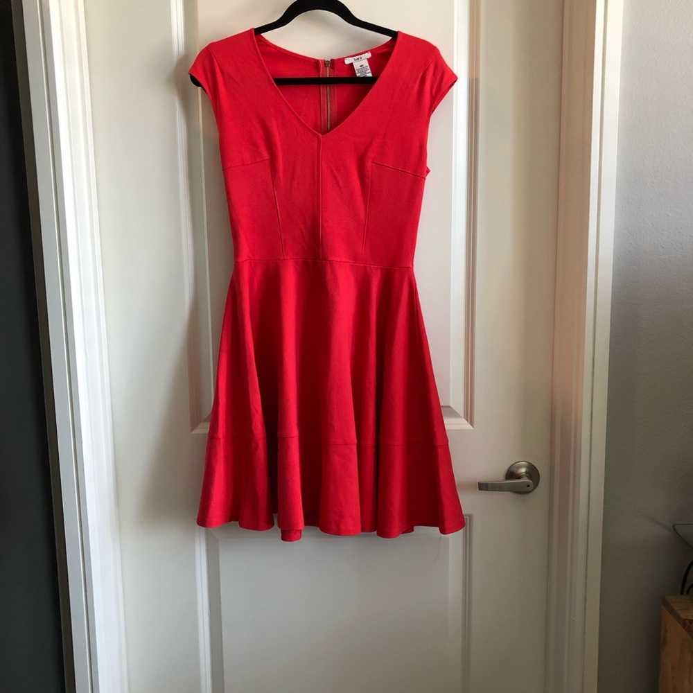 Nordstrom brand Bar III coral fit and flare dress